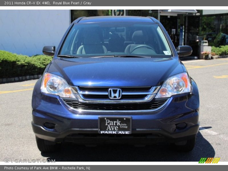 Royal Blue Pearl / Gray 2011 Honda CR-V EX 4WD