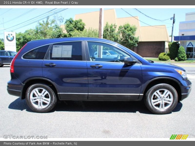 Royal Blue Pearl / Gray 2011 Honda CR-V EX 4WD