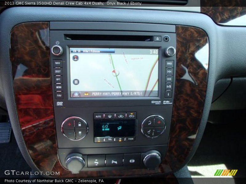 Onyx Black / Ebony 2013 GMC Sierra 3500HD Denali Crew Cab 4x4 Dually