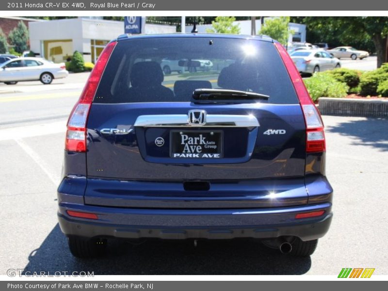 Royal Blue Pearl / Gray 2011 Honda CR-V EX 4WD