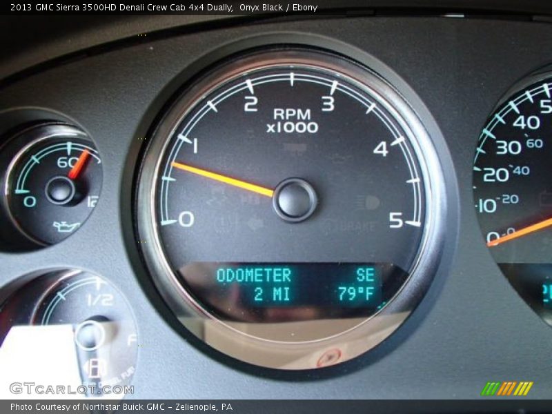 Onyx Black / Ebony 2013 GMC Sierra 3500HD Denali Crew Cab 4x4 Dually