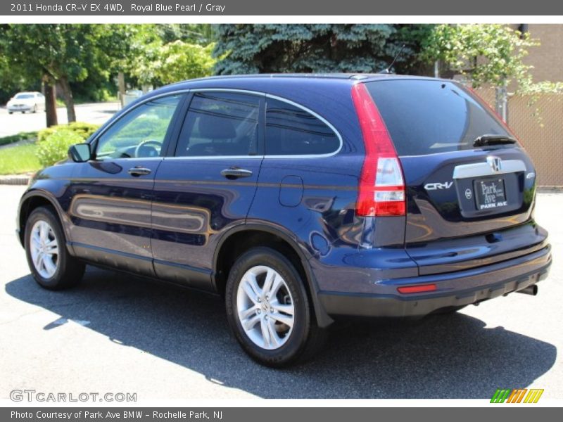Royal Blue Pearl / Gray 2011 Honda CR-V EX 4WD