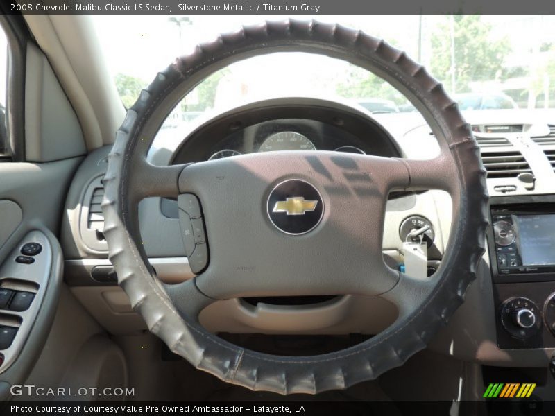 Silverstone Metallic / Titanium Gray 2008 Chevrolet Malibu Classic LS Sedan