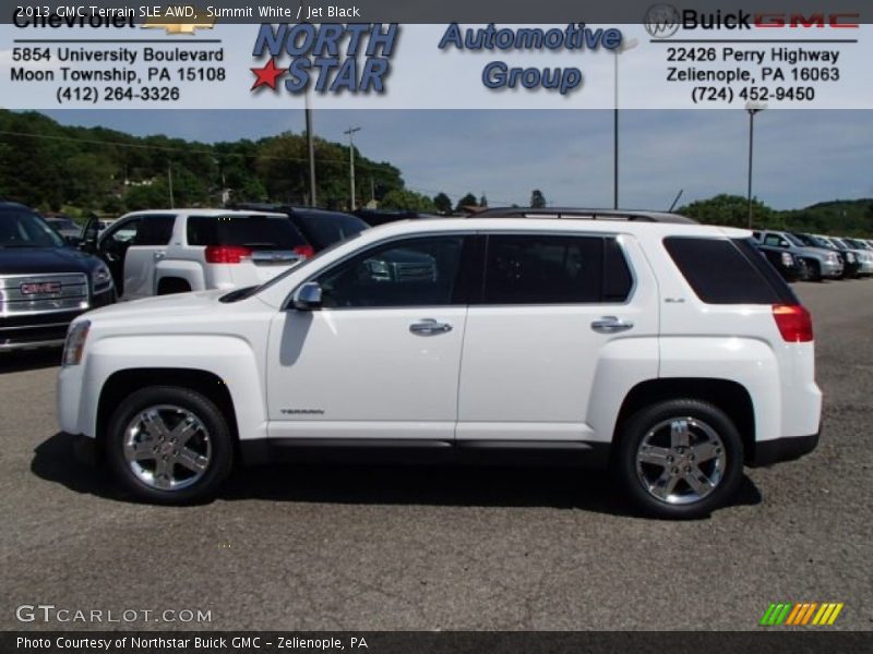 Summit White / Jet Black 2013 GMC Terrain SLE AWD