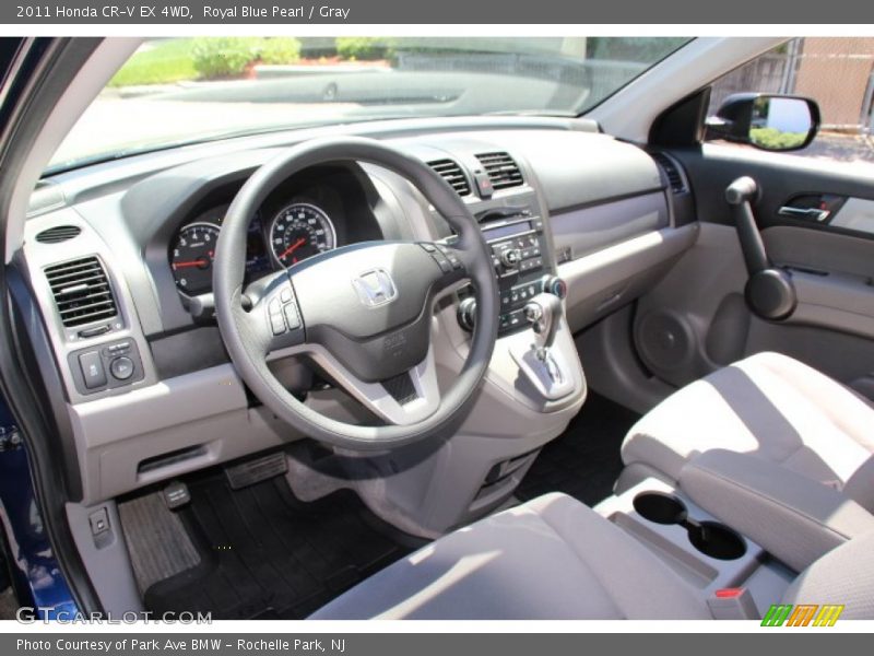 Royal Blue Pearl / Gray 2011 Honda CR-V EX 4WD