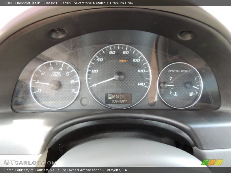 Silverstone Metallic / Titanium Gray 2008 Chevrolet Malibu Classic LS Sedan