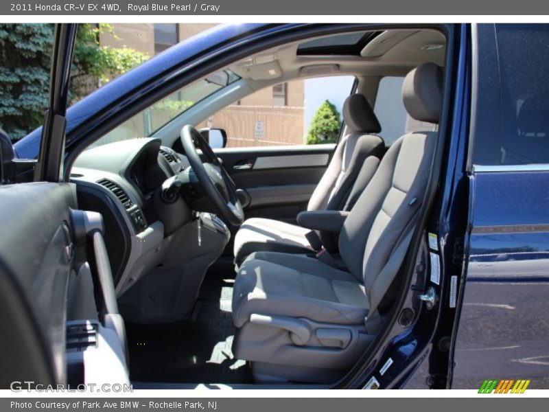 Royal Blue Pearl / Gray 2011 Honda CR-V EX 4WD