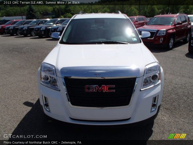 Summit White / Jet Black 2013 GMC Terrain SLE AWD