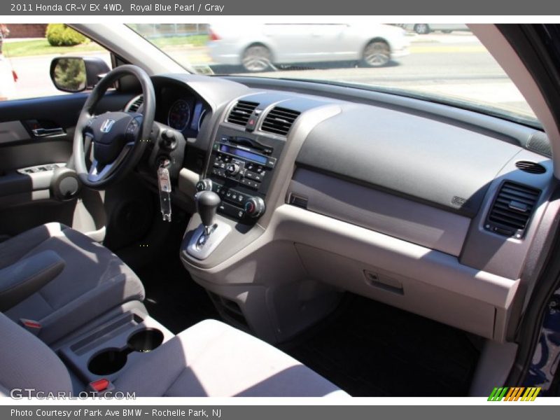 Royal Blue Pearl / Gray 2011 Honda CR-V EX 4WD