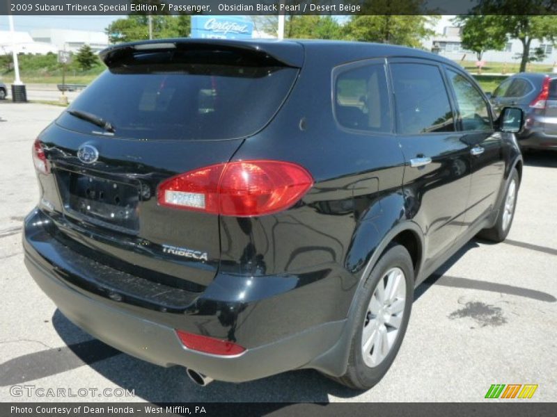 Obsidian Black Pearl / Desert Beige 2009 Subaru Tribeca Special Edition 7 Passenger