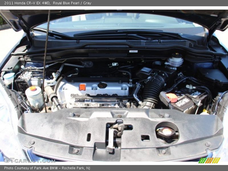 Royal Blue Pearl / Gray 2011 Honda CR-V EX 4WD