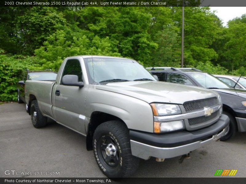 Light Pewter Metallic / Dark Charcoal 2003 Chevrolet Silverado 1500 LS Regular Cab 4x4