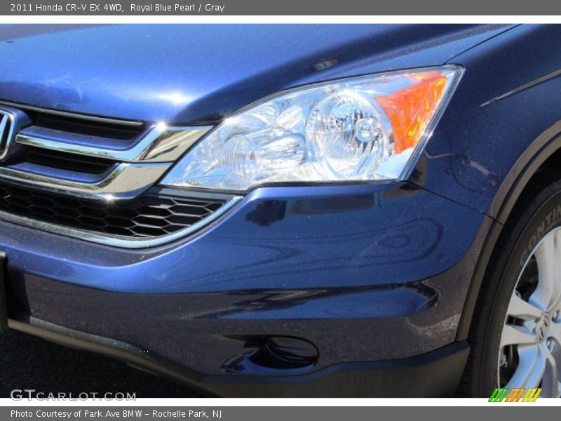 Royal Blue Pearl / Gray 2011 Honda CR-V EX 4WD