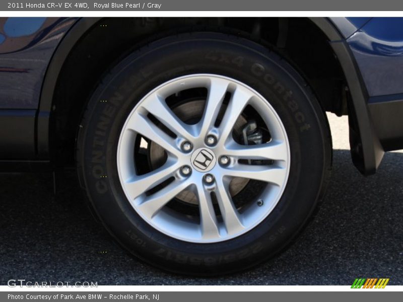 Royal Blue Pearl / Gray 2011 Honda CR-V EX 4WD