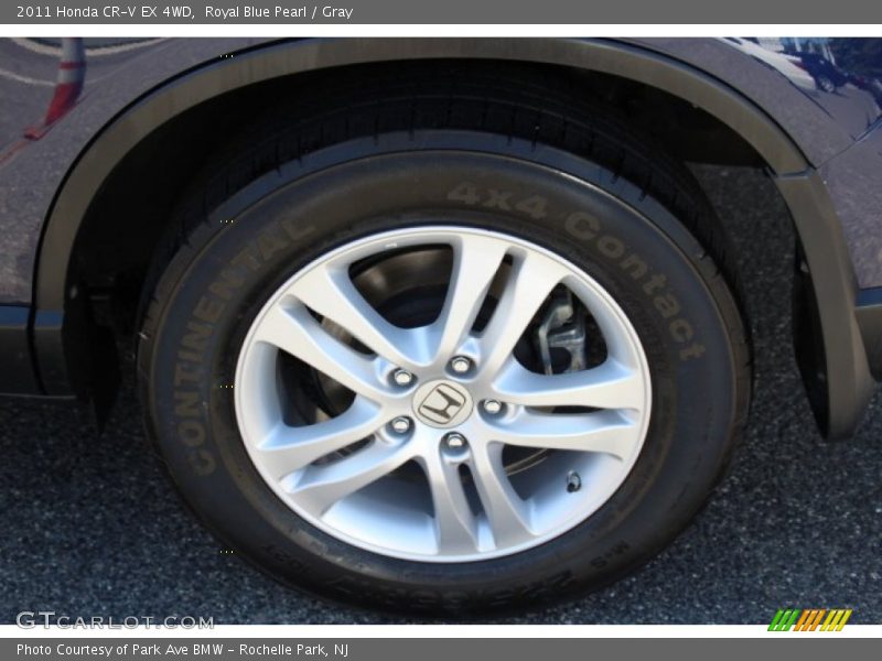 Royal Blue Pearl / Gray 2011 Honda CR-V EX 4WD