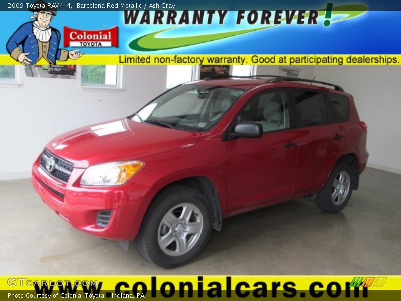 Barcelona Red Metallic / Ash Gray 2009 Toyota RAV4 I4