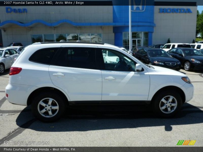 Arctic White / Beige 2007 Hyundai Santa Fe GLS 4WD