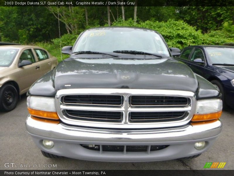 Graphite Metallic / Dark Slate Gray 2003 Dodge Dakota SLT Quad Cab 4x4