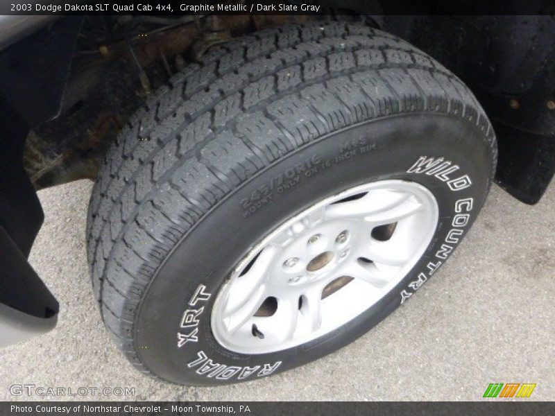Graphite Metallic / Dark Slate Gray 2003 Dodge Dakota SLT Quad Cab 4x4