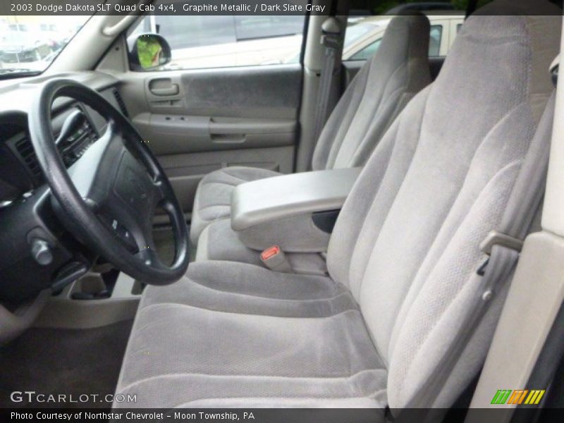 Graphite Metallic / Dark Slate Gray 2003 Dodge Dakota SLT Quad Cab 4x4
