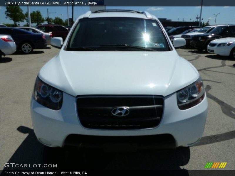 Arctic White / Beige 2007 Hyundai Santa Fe GLS 4WD