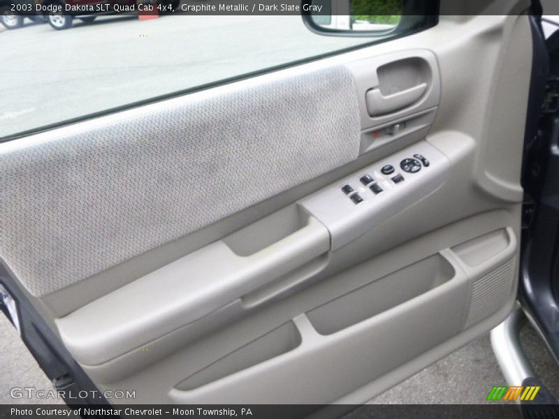 Graphite Metallic / Dark Slate Gray 2003 Dodge Dakota SLT Quad Cab 4x4