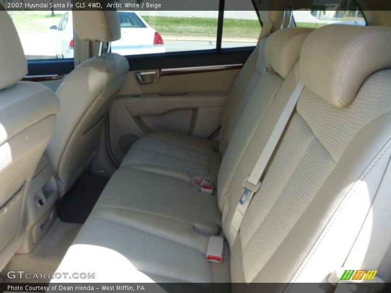 Arctic White / Beige 2007 Hyundai Santa Fe GLS 4WD