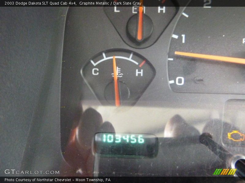 Graphite Metallic / Dark Slate Gray 2003 Dodge Dakota SLT Quad Cab 4x4