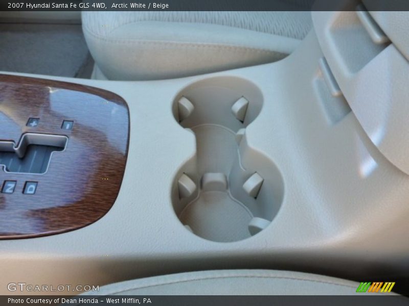 Arctic White / Beige 2007 Hyundai Santa Fe GLS 4WD
