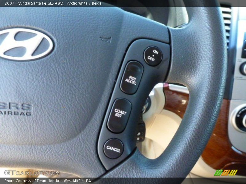 Arctic White / Beige 2007 Hyundai Santa Fe GLS 4WD