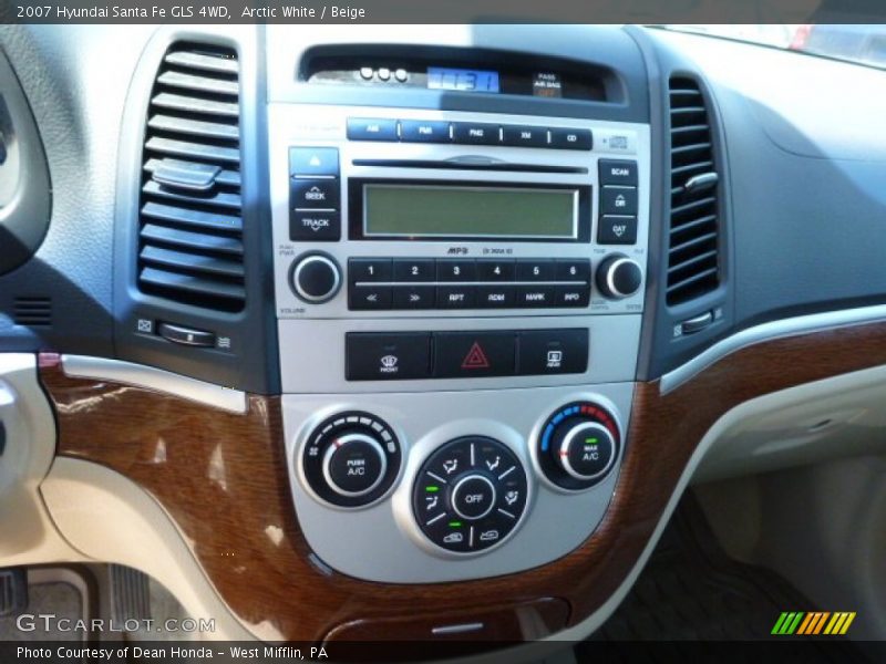 Arctic White / Beige 2007 Hyundai Santa Fe GLS 4WD