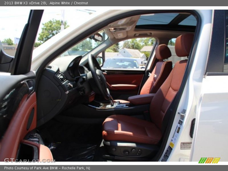 Alpine White / Chestnut 2013 BMW X3 xDrive 28i
