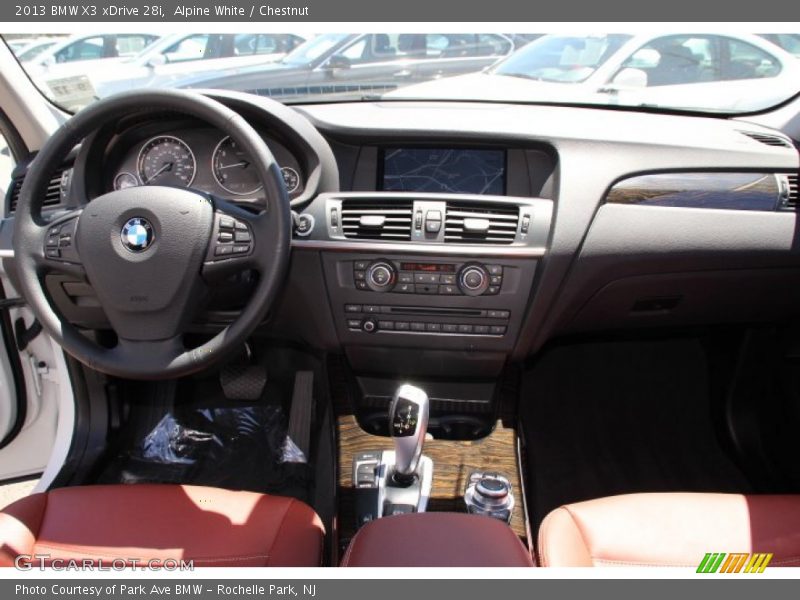 Alpine White / Chestnut 2013 BMW X3 xDrive 28i
