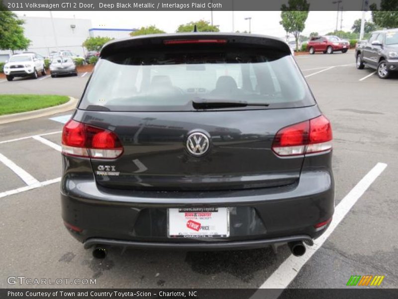 Deep Black Metallic / Interlagos Plaid Cloth 2011 Volkswagen GTI 2 Door