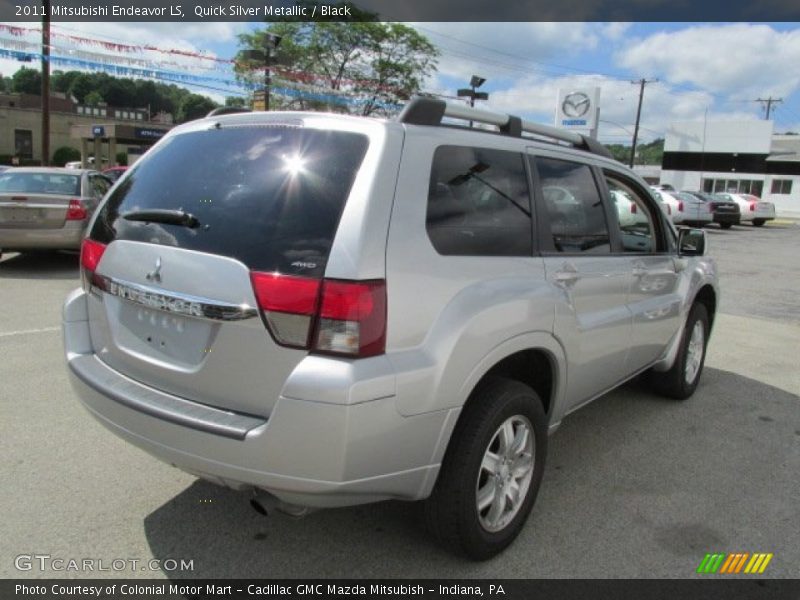 Quick Silver Metallic / Black 2011 Mitsubishi Endeavor LS