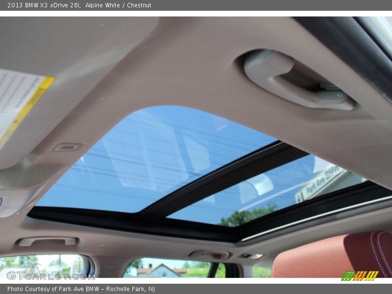 Alpine White / Chestnut 2013 BMW X3 xDrive 28i