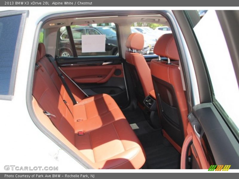 Alpine White / Chestnut 2013 BMW X3 xDrive 28i