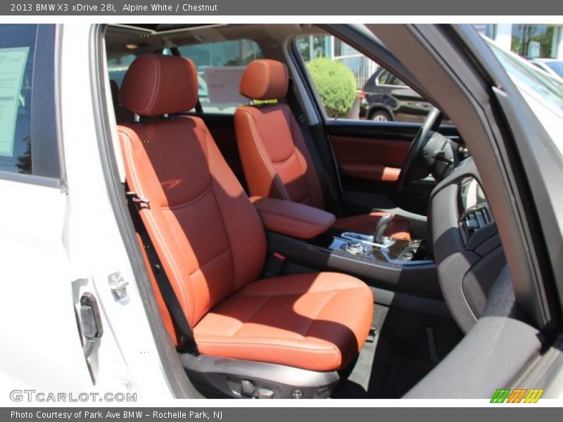 Alpine White / Chestnut 2013 BMW X3 xDrive 28i