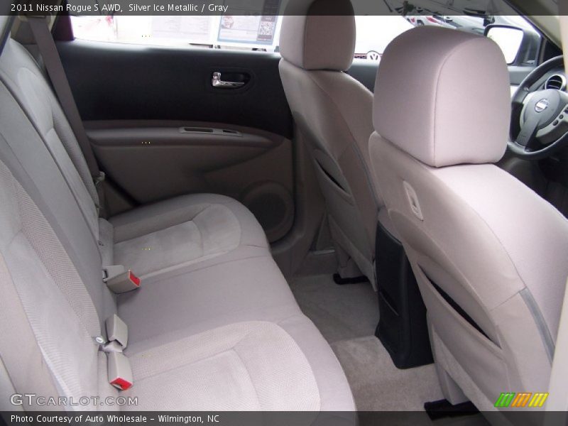 Silver Ice Metallic / Gray 2011 Nissan Rogue S AWD
