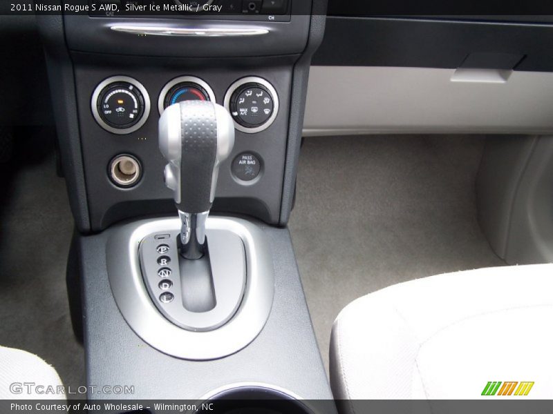 Silver Ice Metallic / Gray 2011 Nissan Rogue S AWD