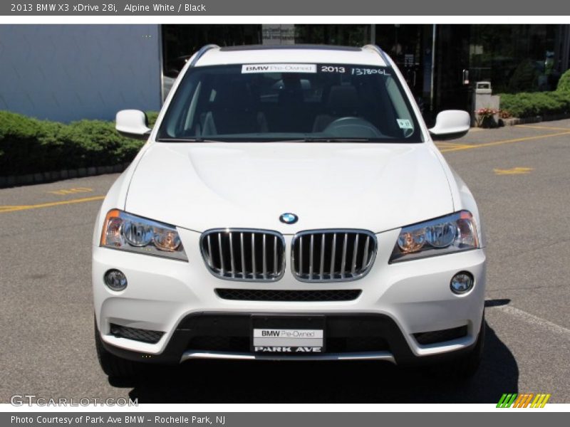 Alpine White / Black 2013 BMW X3 xDrive 28i