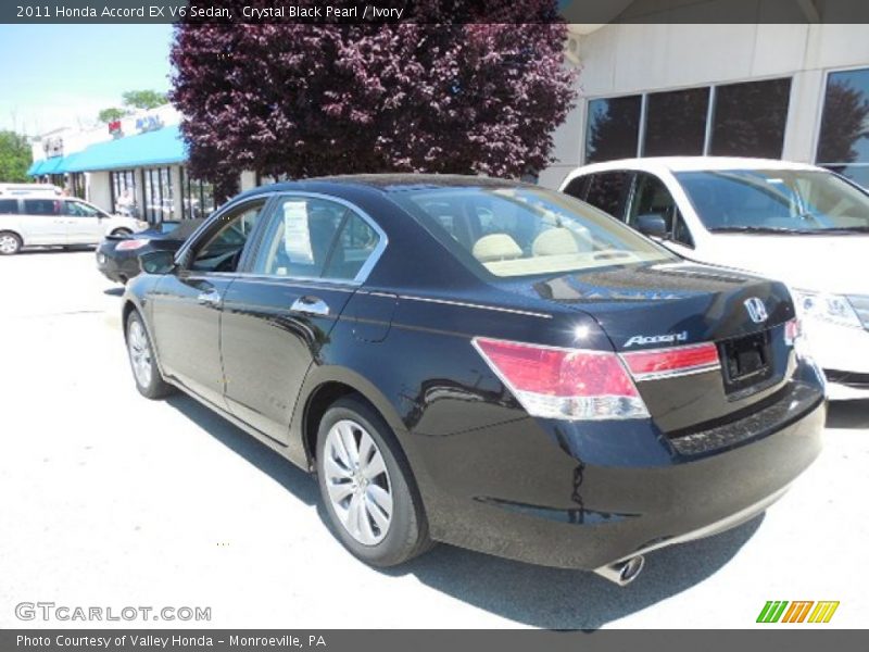 Crystal Black Pearl / Ivory 2011 Honda Accord EX V6 Sedan