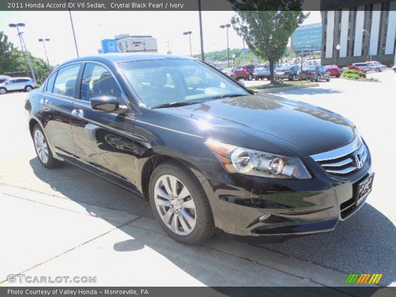 Crystal Black Pearl / Ivory 2011 Honda Accord EX V6 Sedan