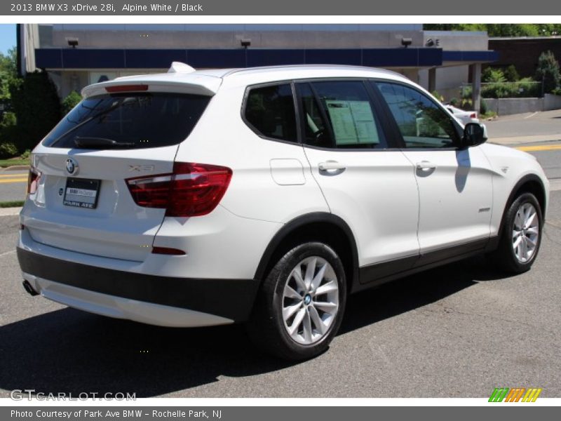 Alpine White / Black 2013 BMW X3 xDrive 28i