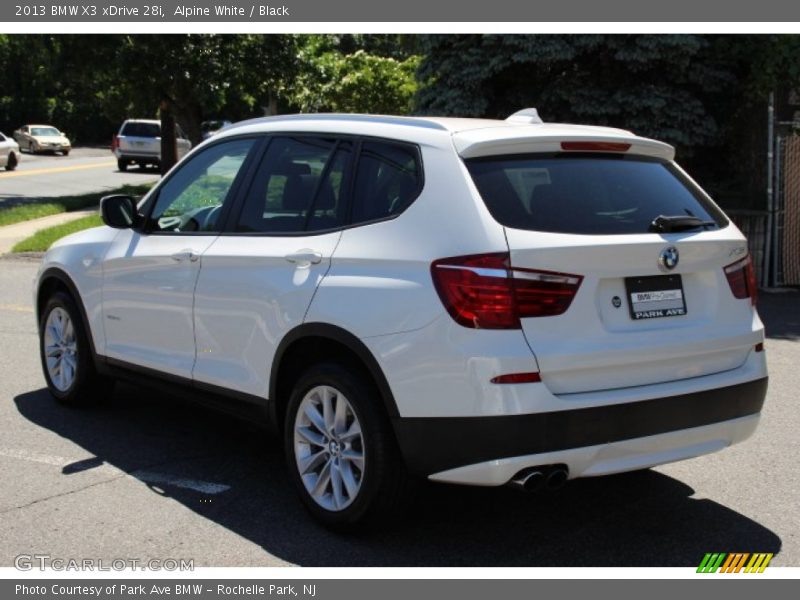 Alpine White / Black 2013 BMW X3 xDrive 28i