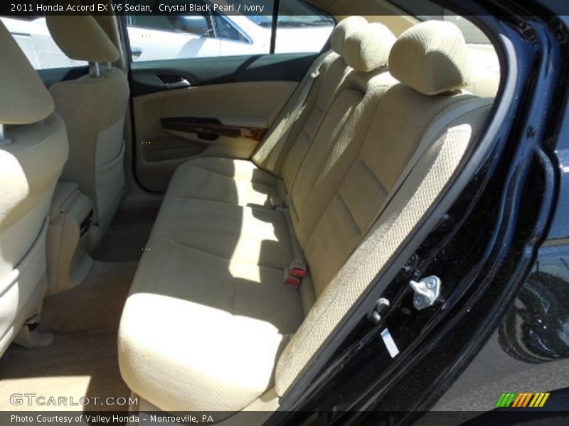 Rear Seat of 2011 Accord EX V6 Sedan