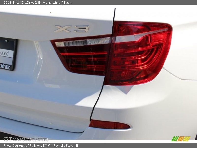 Alpine White / Black 2013 BMW X3 xDrive 28i