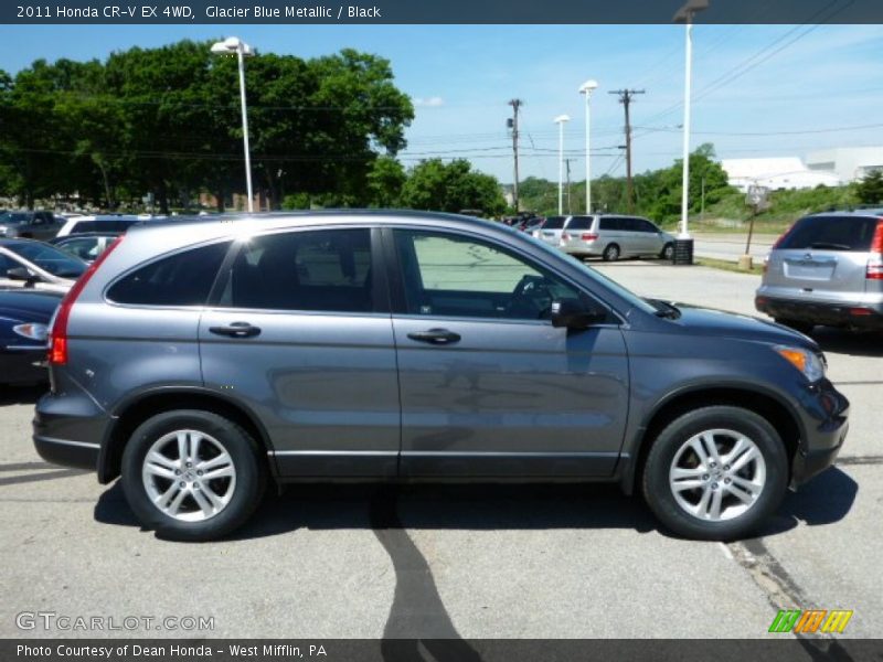 Glacier Blue Metallic / Black 2011 Honda CR-V EX 4WD