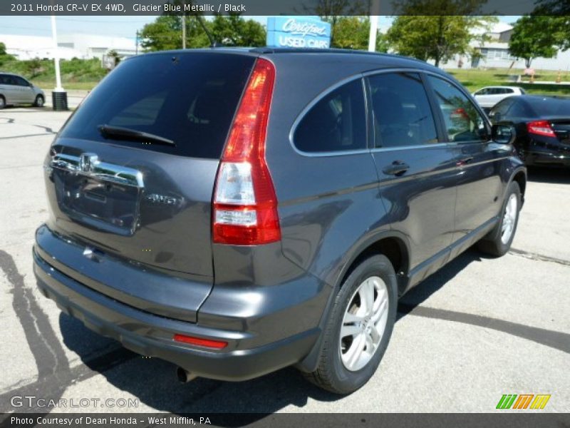 Glacier Blue Metallic / Black 2011 Honda CR-V EX 4WD