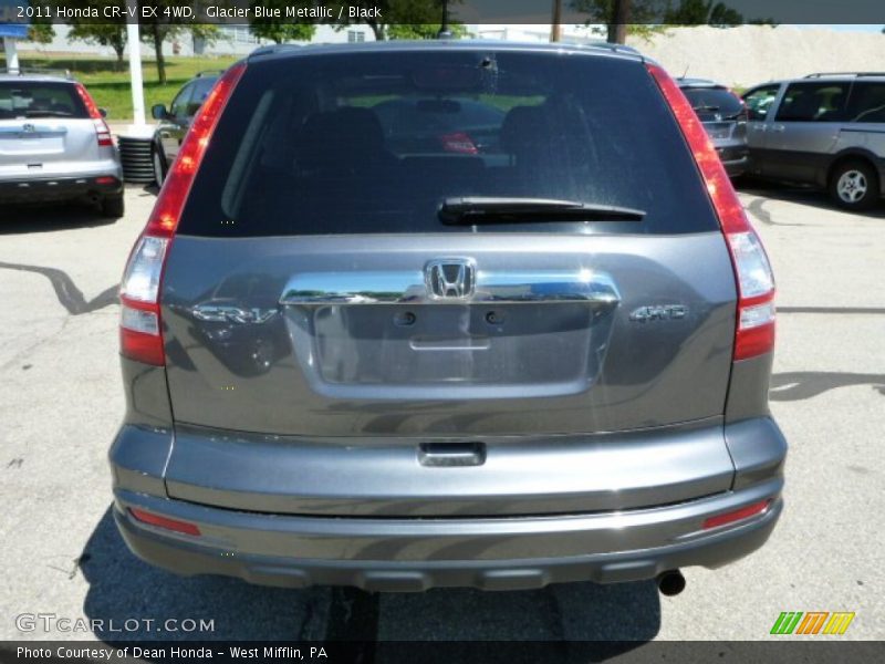 Glacier Blue Metallic / Black 2011 Honda CR-V EX 4WD